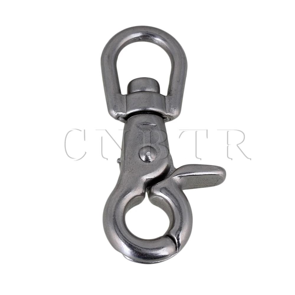 

CNBTR Silver Multi-use Swivel Lobster Clasp Chain Snap Hook 304 Stainless Steel
