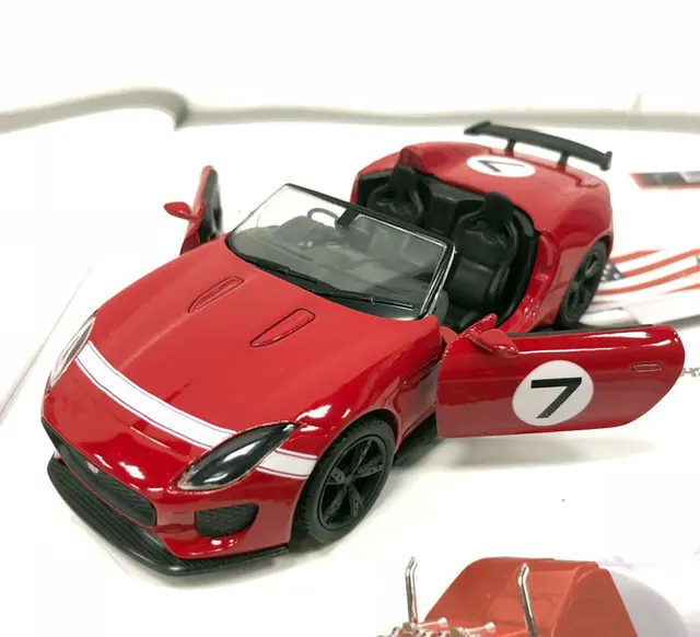 JOYCITY 1/36 Scale Car Model Toys JAGUAR F TYPE Project 7 Diecast Metal