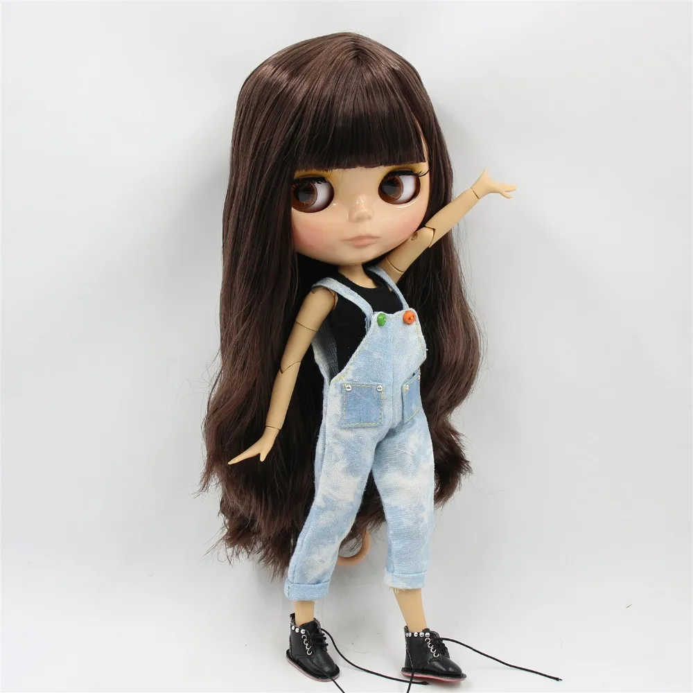 Ледяная фабрика blyth кукла 1/6 игрушка загар кожа сустава тела bjd коричневые волосы с челкой BL0222 30 см