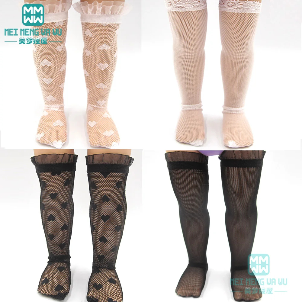 

Fashion Sexy mesh socks, lace socks fit 40-43cm ofia Cinderella princess Anna Elsa Accessories for dolls