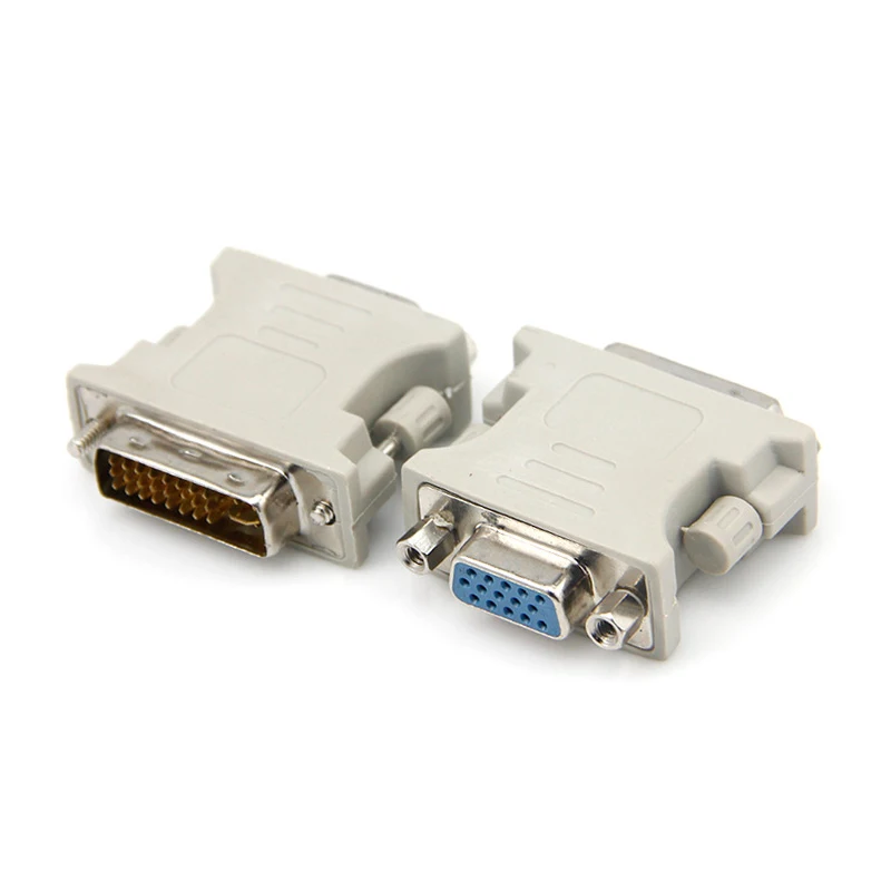 100 шт. DVI 24 + 5 папа на VGA Женский 15PIN адаптер конвертора|dvi 24|to vgavga male |