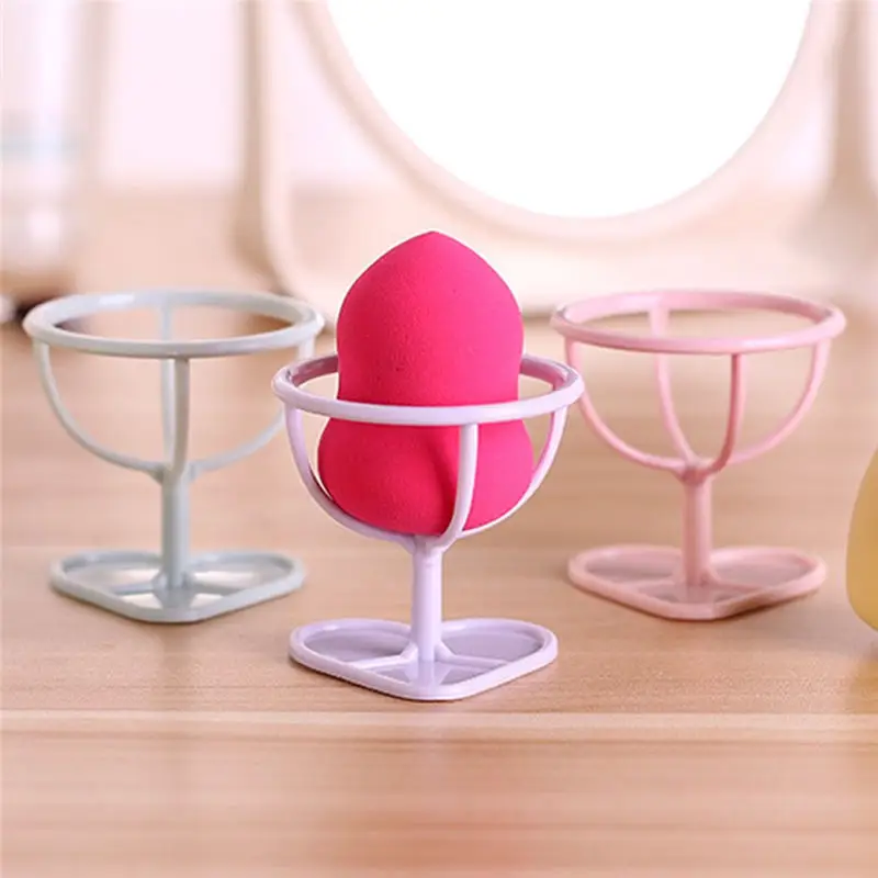 

Portable Size Makeup Sponge Holder Small Size Stable Cosmetic Beauty Puff Shelf Drying Rack Make Up Storage Tool