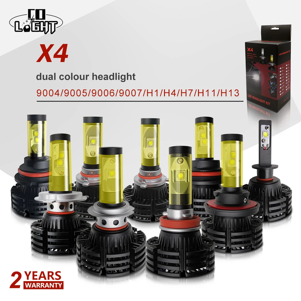 

CO светильник H4 H7 Led 40 Вт H11 9004 9005 противотуманная фара 9006 Hb4 головной светильник 6500 к 3000 К для Лада ВАЗ универсальные Автомобили 12В 24В
