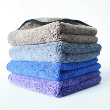 

30*30CM Car Care Polishing Wash Towels Plush Microfiber Washing Drying Towel Strong Thick Plush Car Cleaning Cloth For Toyota
