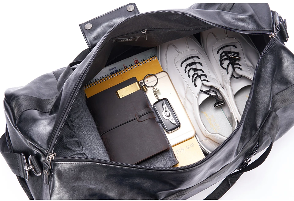 UIYI мужские мягкие Дорожная сумка из ПВХ Классическая Высокая емкость сумка для мужчин непромокаемые сумки на плечо багажные дорожные
