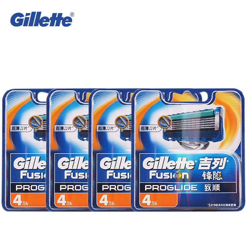 

Genuine Gillette Fusion Proglide Shaving Razor Blades for Men Face Care Safety Razors Brands Razor Blades 16 PCS