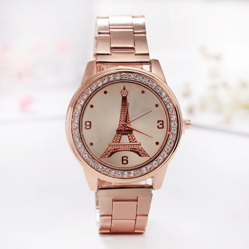 2017-Fashion-Women-Eiffel-Tower-Gold-Watch-Ladies-Stainless-Steel-Rhinestone-Dress-Quartz-Watch-Damske-Hodinky