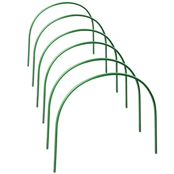 

6Pcs Plastic Hoops Greenhouse Hoops for Plant Cover Support Grow Tunnel Plant Stent For Garden Agricultural Greenhouse Supplies