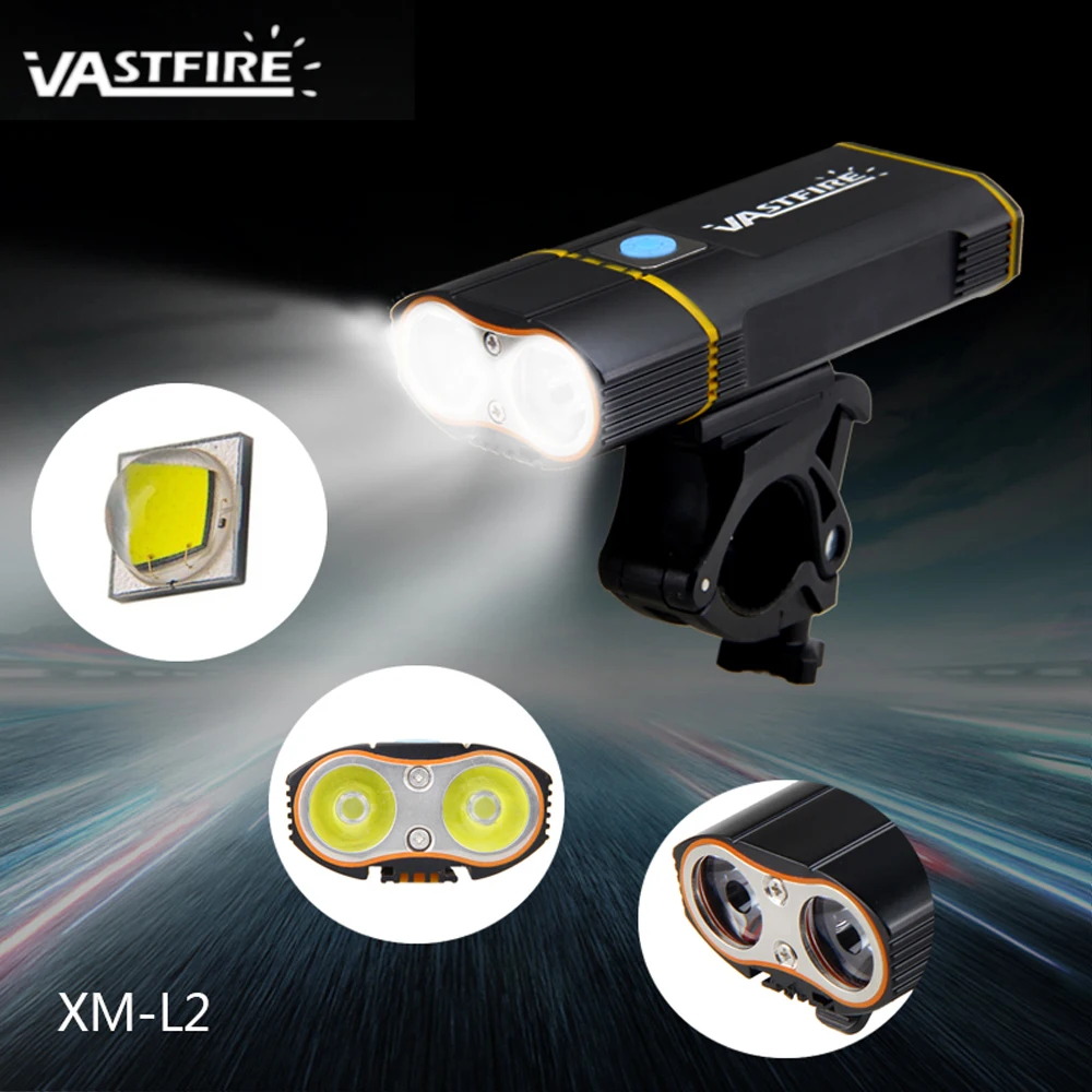 Clearance USB Rechargeable 2X L2 LED Bike Lights 6000 LM Front Bicycle Handlebar Headlight Cycling Torch Camping Flashlight 3