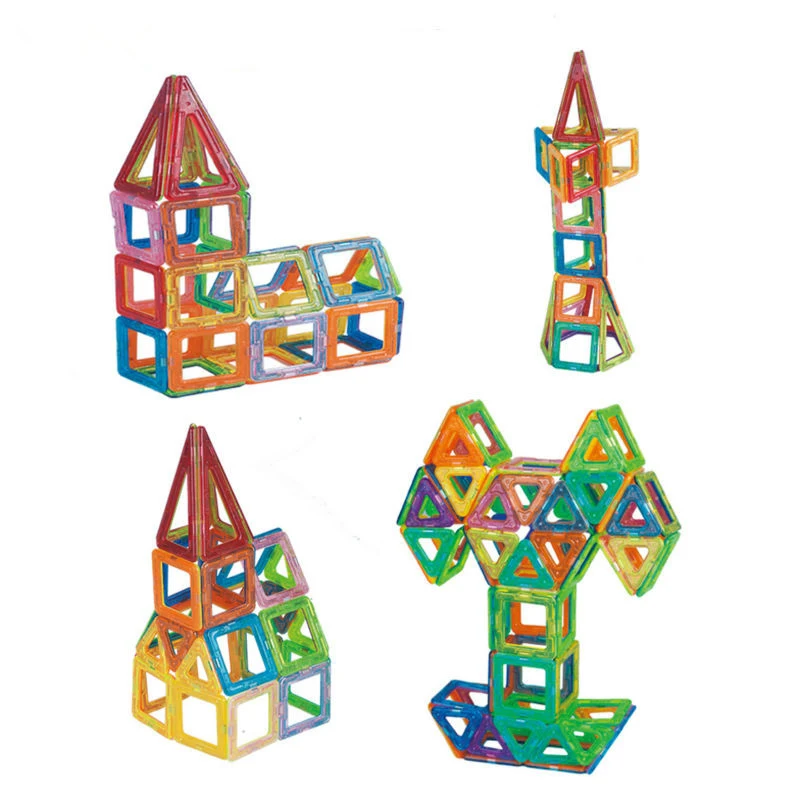 60 шт./компл. маленькие магнитные детали образовательное строительство набор дизайнер 3D тянет DIY развивающая игрушка для детей магнитные игрушки для детей