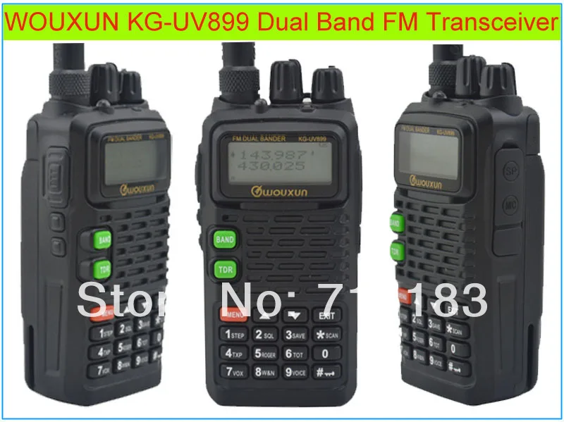 

Wouxun KG-UV899 Dual Band VHF: 136-174MHz & UHF:400-520MHz FM Portable Two-way Radio