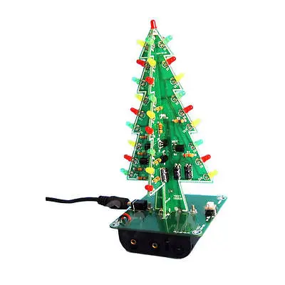 

Christmas Trees LED DIY Kit Professional Flash Green Red LED Circuit