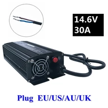 672 W 14,6 V 30A LiFePO4 зарядное устройство для 4 серии 12 V LiFePO4 батарея 14,4 V интеллектуальное зарядное устройство Бесплатная доставка