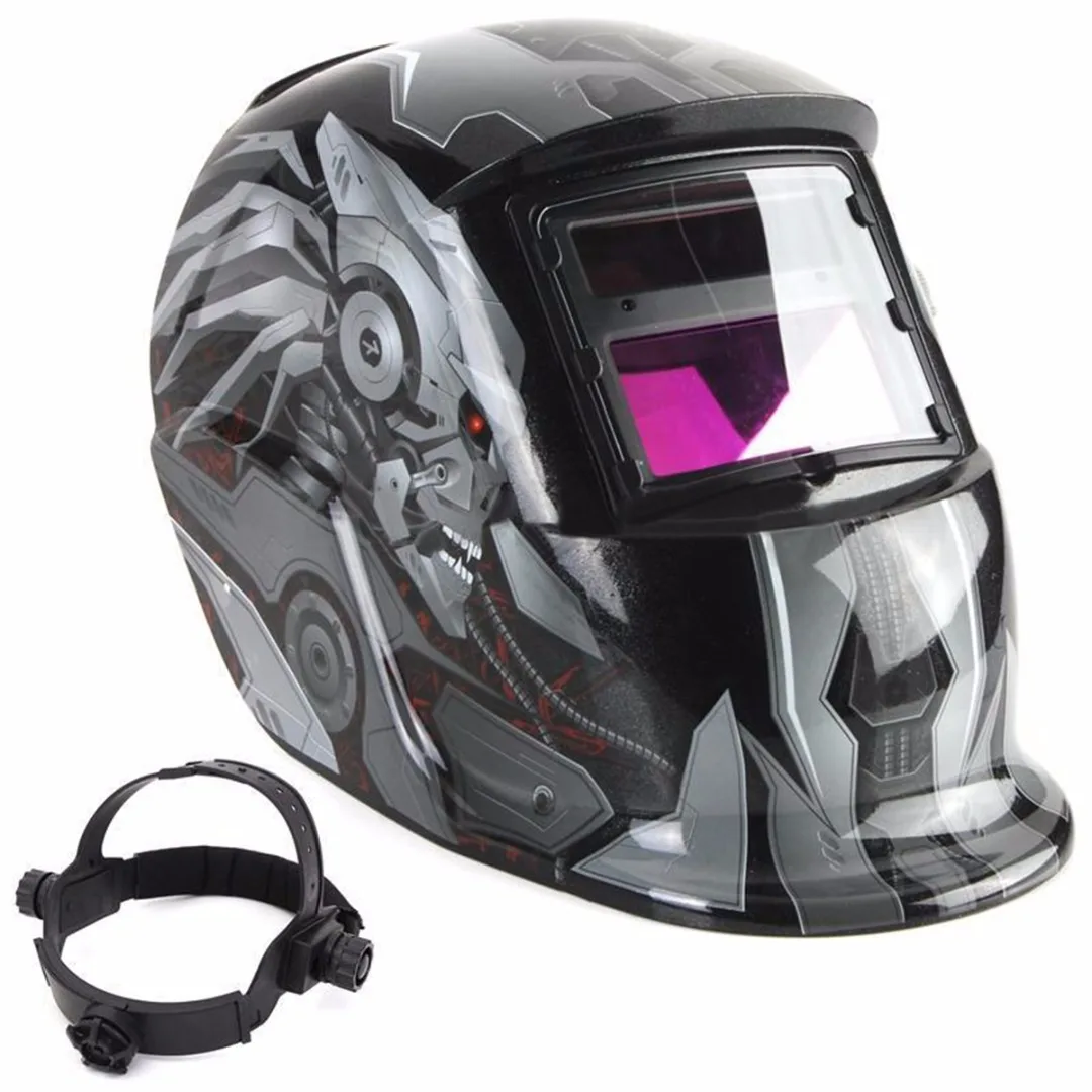 1set Cool  Robot Style Solar Auto Darkening Welding Helmet TIG Welder Len Grinding Mask