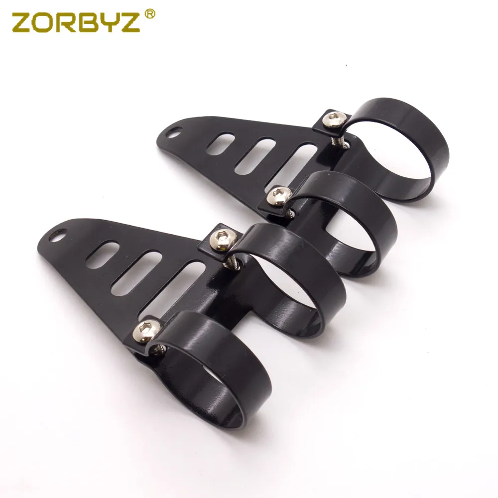 ZORBYZ черный металлический Монтажный кронштейн фар мотоцикла зажимы вилки для Harley