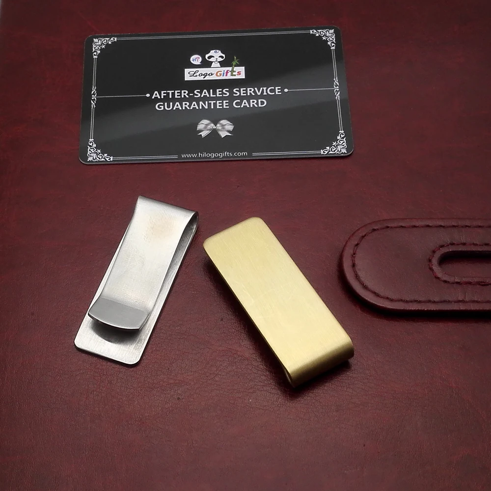 

Personlaized office supplies dollar clips imprinting with your Company logo and art text FREE