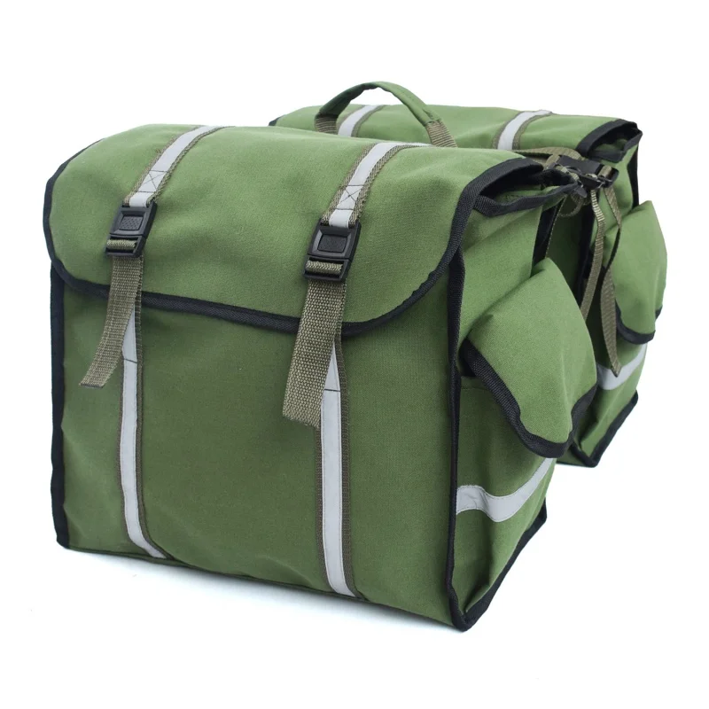 Waterproof Canvas Bicycle Rear Bag Car Bag Mountain Road Bike Luggage