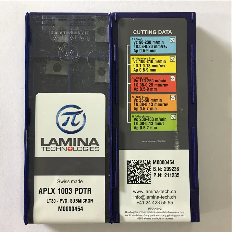 

APLX1003PDTR LT30 LAMINA CNC blade carbide insert lathe tool 10pcs/lot