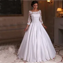 Sexy Backless Wedding Dresses 2017 New Arrival Puffy White Tulle Hijab Cheap Long Bohemian Bridal Gowns Sheer Neck Spring Boho