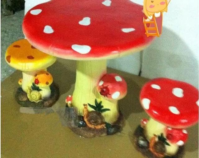 Resin furniture suite Parure creative fashion personality mushroom ... Resin furniture suite Parure creative fashion personality mushroom ...