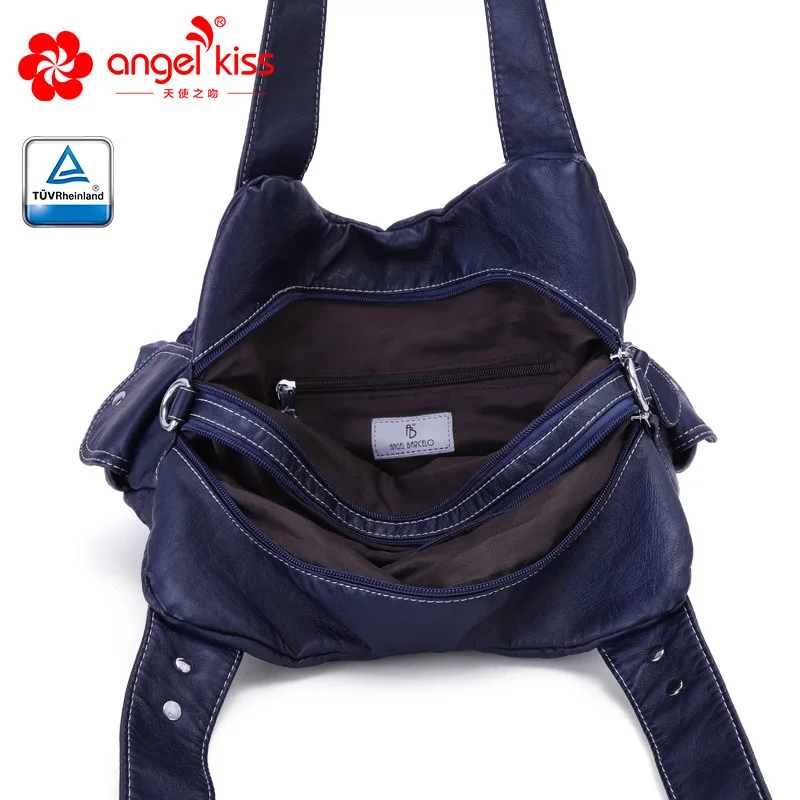 Angelkiss Брендовая женская сумка из мягкой кожи, модная сумка через плечо, летняя новая женская сумка