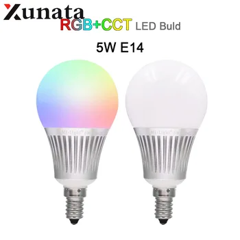 

Mi Light Led Bulb E14 5W Control by 2.4G RF Remote Controller Ibox RGB CCT Lamp Blub Night Light
