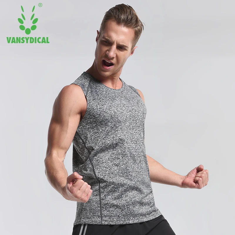 Vansydical Bodybuilding Tank Top Men Trainning Workout Fitness Men Vest