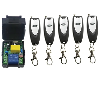 

2016 new products 220 v 1 ch wireless remote control switch 1*receiver +5* transmitter relay remote controller
