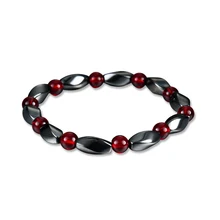 Черный браслет для похудения, браслет для похудения, эффективный артрит, магнитный браслет из бисера, модный карпальный тоннель, облегчение боли