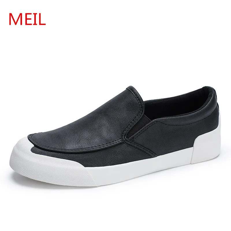 Meil Новый Дизайн 2018 Весенние мужские туфли кожа Sapatos мужской Лоферы для вождения автомобиля Для мужчин повседневная обувь HO Для мужчин S