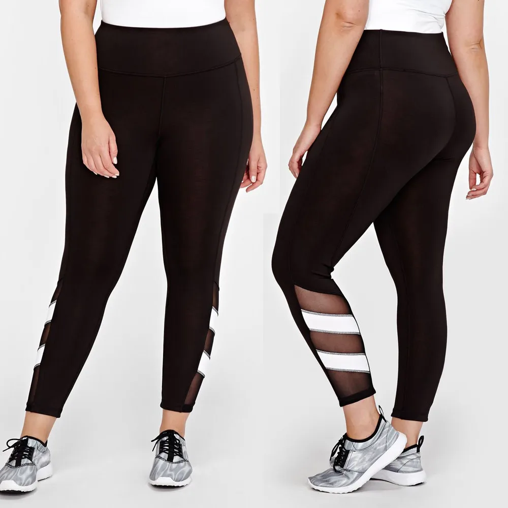 Women Plus size Hit Color Patchwork Splice Hollow