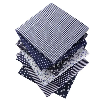 

50X50cm 100% Cotton Floral Flowers Plaids Dots Fabric For Doll Patchwork Clothes Sewing Needlework Decoration 53124