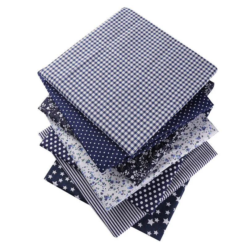 50X50cm 100% хлопковое платье с цветочным узором и штаны в клетку ткань горошек для