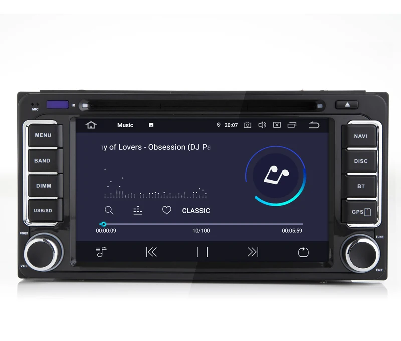 Best 6.2"Android 9.0 System Quad-core Car DVD Stereo For Toyota Camry Corolla EX Echo Rush RAV4 Hilux Fortuner 4 Runner GPS Navi WIFI 2