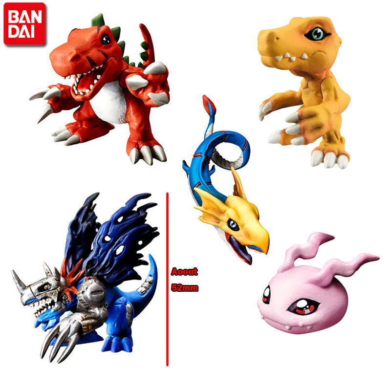 

PrettyAngel - Genuine Bandai Digimon Digital Monster Capsule Mascot Collection 2.0 Mini Figure Set of 5 PCS