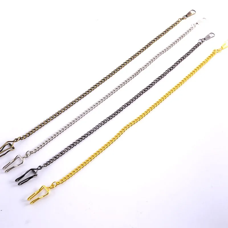 

New Arrival Retail High Quality Alloy Pocket Watch Chain Black/Silver/Golden/Bronze 4 Colors For Your Choice