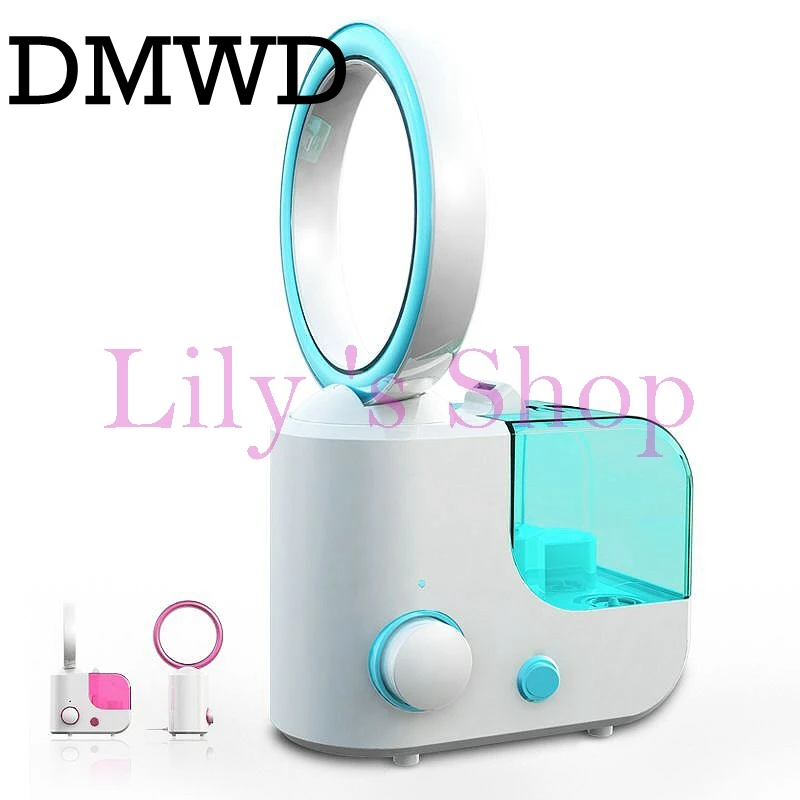 DMWD MINI electric desktop no leaf air cooling fan humidifier diffuser
