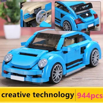 

Xingbao XB03015 creative technology series supercars bricks beetle car building inserting blocks DIY toys for kids gifts