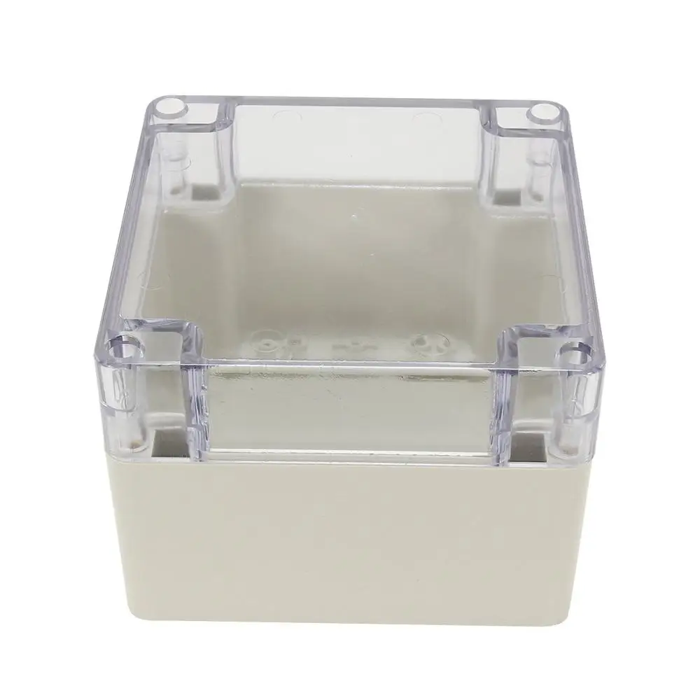 120mmx120mmx90mm ABS Junction Box Universal Project Enclosure w PC Transparent Cover