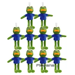 Мультяшная лягушка Pepe Подвески Плюшевые игрушки грустная лягушка мягкие куклы 10 шт./лот