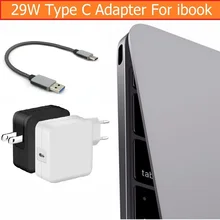 5 шт. США AU ЕС вилка USB-C 3,1 29 Вт адаптер питания настенное зарядное устройство для Apple Ibook Macbook 1" DC 14,5 в 2A Тип c настенное зарядное устройство