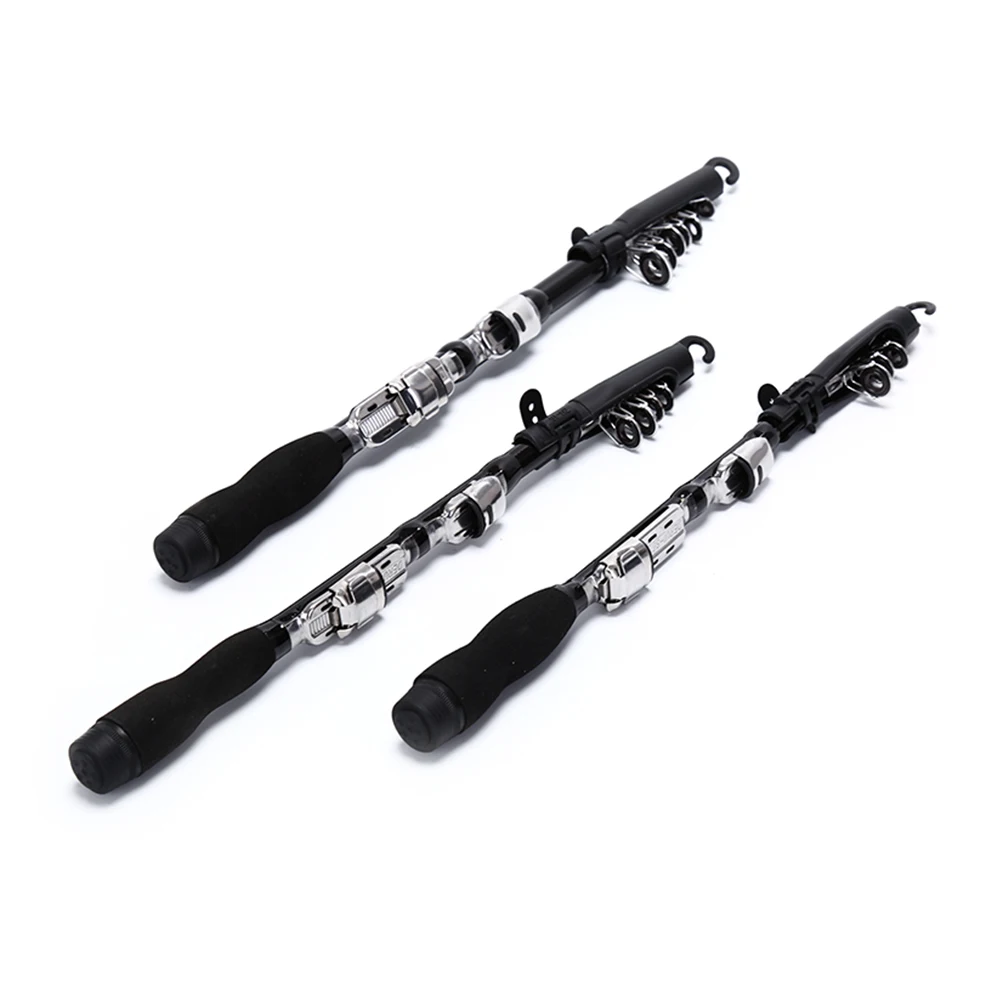 1Pc x Carbon Fiber Portable Telescopic Pocket Fishing Rod Travel