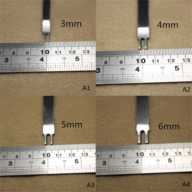 4 шт. 3/4/5/6 мм Кожа Craft Инструменты Пробойники шить удар инструмент 1 + 2 + 4 + 6 10 зубец WB032 T10