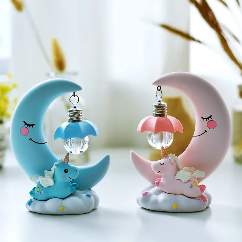 

Led Table Lamp Living Room Reading Study Desk Lamp Restaurant Loft Decor Table Light Lanterna Tatica Children's Room Moon Shade