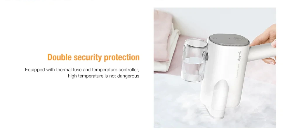 Newest Xiaomi deerma Handheld Hanging Machine Household Steam Iron Portable Small Ironing Machine Clothes Portable travel Iron (8)