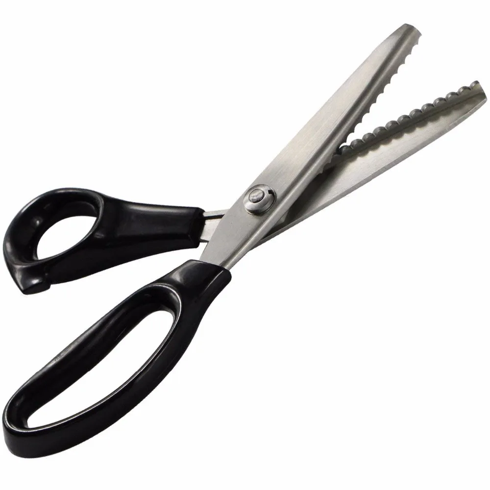 

Scalloped Pinking Shear Scissors Professional Sewing Handled Fabric Dressmaking Craft Arts