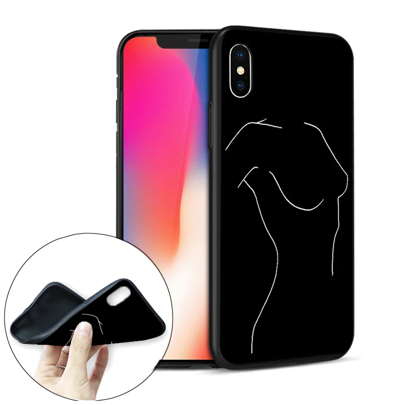 Чехлы для телефонов с сексуальной девушкой обнаженным телом iPhone XS Max чехол 11 Pro 5 S