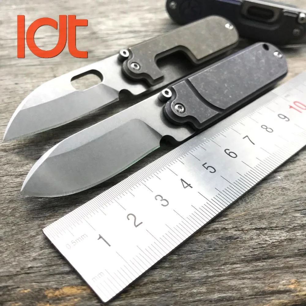 Складной мини-нож LDT Bean S35VN лезвие титановая ручка для мытья камня ножи ключей SR
