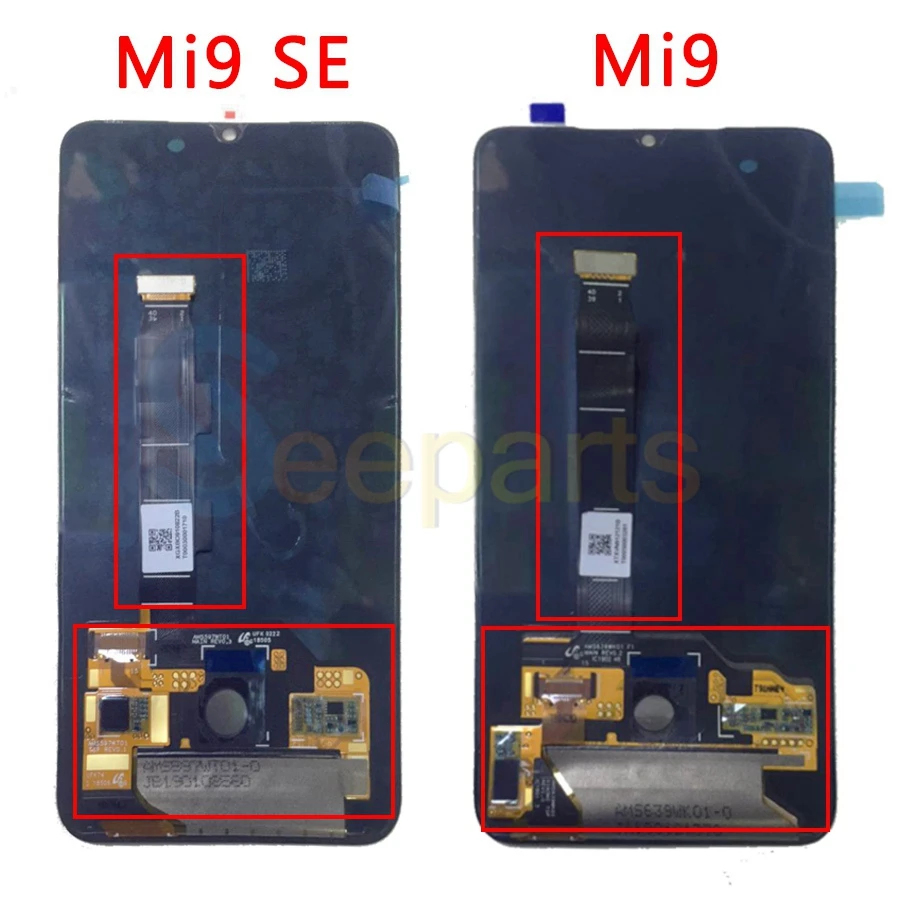 AMOlED Original For xiaomi mi 9 lcd display Touch Screen Digitizer Assembly For Mi9 lcd Mi9 SE LCD Display Mi 9 Screen Replace (3)