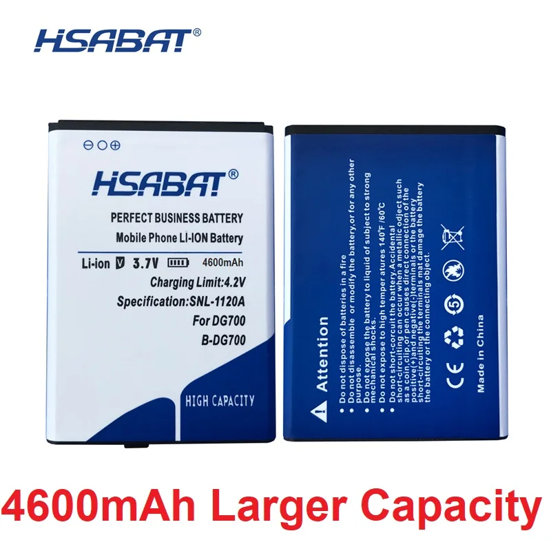 

HSABAT New Arrived 4600mAh Battery for Doogee B-DG700 DG700 TITANS2 BDG700 Batteries